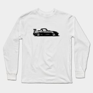 Mazda Miata / MX5 - NB Black and White simple Long Sleeve T-Shirt